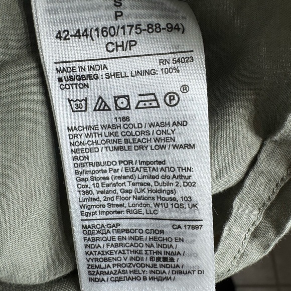 Gap Army Green Spaghetti Strap Textured Pocketed Midi Sundress Size Small - Picture 9 of 15